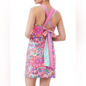 NWT Trina Turk Alivia Floral Halter Mini Dress • Size 8 • Pink Multicolor